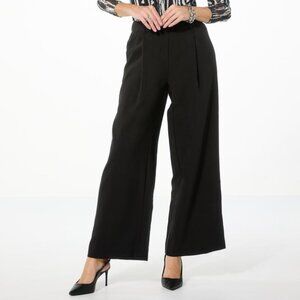 GREY by Jhoan Sebastian Grey Pull On Wide Leg Trouser Pant Size XS Office Career